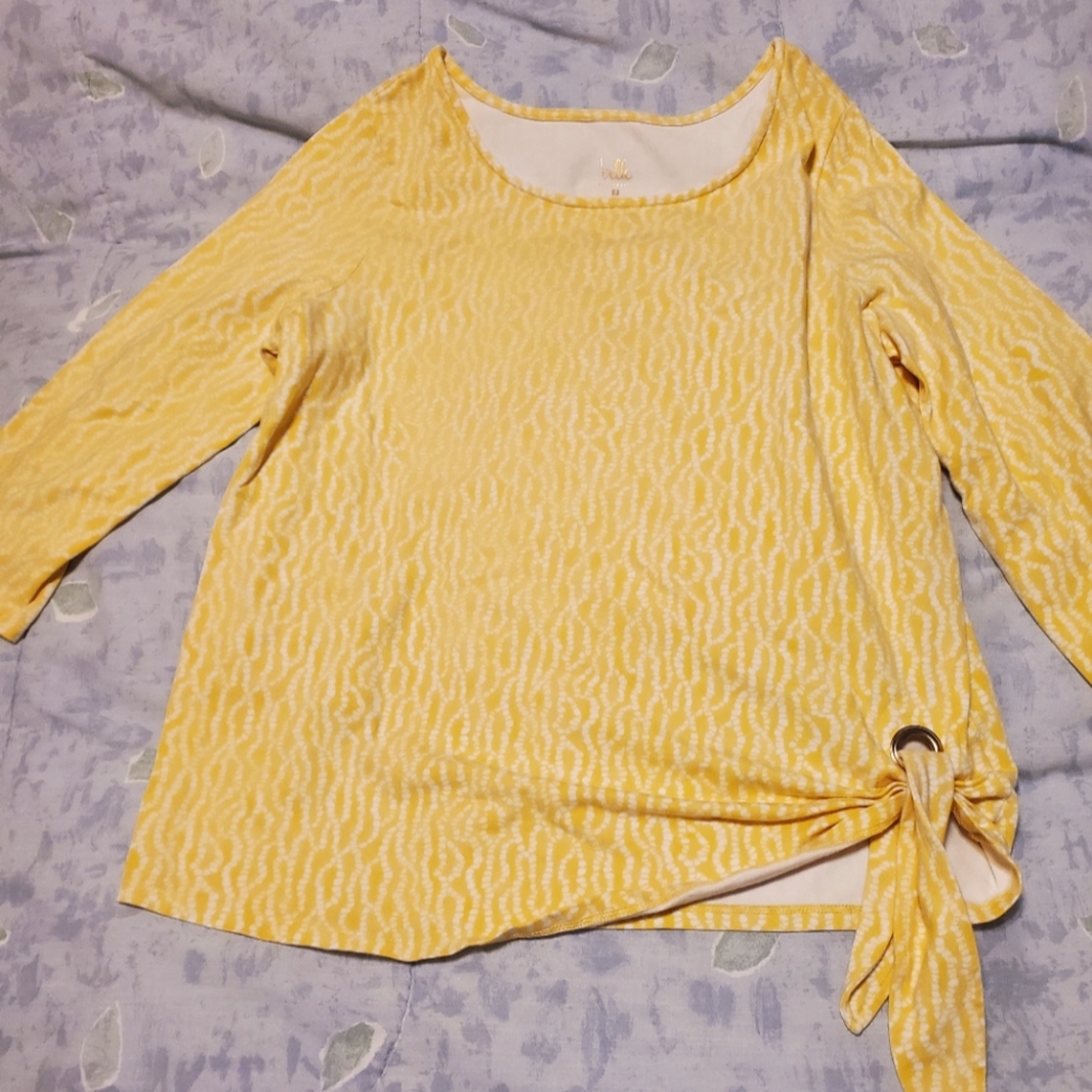 Belle Yellow Long Sleeve Top